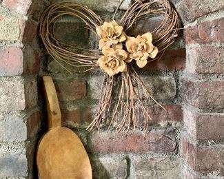 Item 388:  Wooden spoon & twig swag:   $20                                    