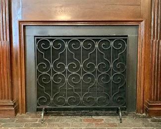Item 176:  Pottery Barn fireplace screen - 33.5" x 30": $145 