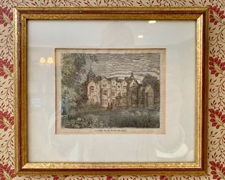 Item 179:  "Holland House, From the East" - 10.5" x 9":  $95.00