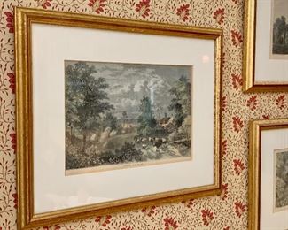 Item 180:  "Notting Hill in 1750" - 13.25" x 10.75":  $95.00