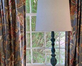 Item 198:  (2) Distressed table lamps - 32":  $58.00 each.