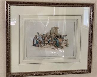 Item 197:  Color engraving - 23.75" x 20":  $75.00