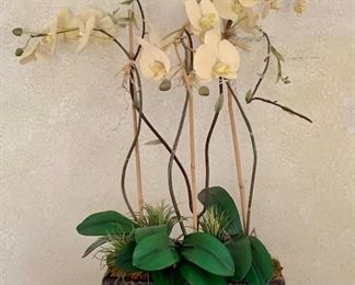 Item 202:  Faux orchid - 12" x 29":  $24