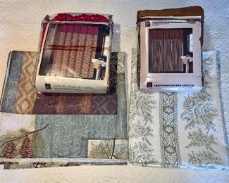 Item 395:  (2) Shower curtains:  $35.00