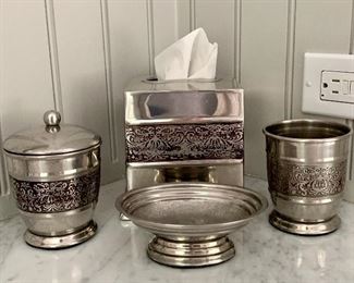 Item 396:  Bathroom accessories:  $28