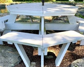 Item 219:  Picnic table (seating for 8) - 51.5" x 28":  $450