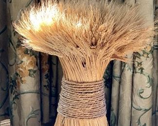 Item 252:  Burlap wrapped wheat - 17":  $22.00
