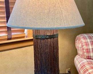 Item 333:  Faux log lamp - 28":  $75