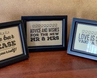 Item 356:  (3) Whimsical signs:  $18