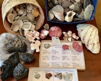 Item 357:  Lot of assorted rocks & crystals:  $22.00