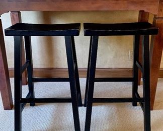 Item 324:  (2) Bar stools - 17.5"l x 8.75"w x 28.5"h:  $46/pair