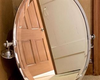 Item 338:  Pottery Barn hanging mirror - 22.5" x 23.75": $125