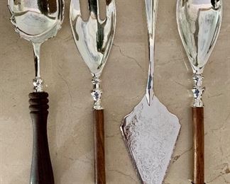 Item 480:  Salad set, pie server & ice cream scoop - $20.00
