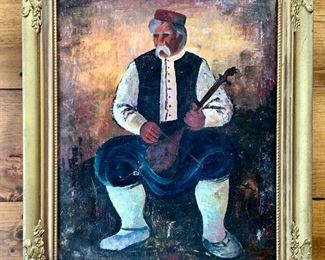 Item 48:  Oil painting - 17.25" x 21.25":  $150.00