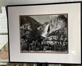 Item 469:  Yosemite Falls photograph:  20.25" x 16.25":  $85