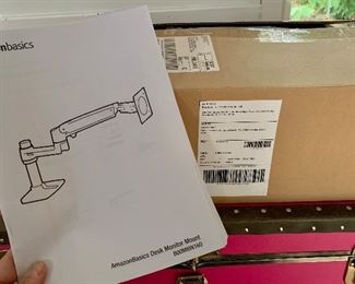 Item 413:  Amazon Basics Desk Monitor Mount: $60