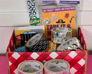 Item 415:  Lot of assorted duct tape & activity books:  $24