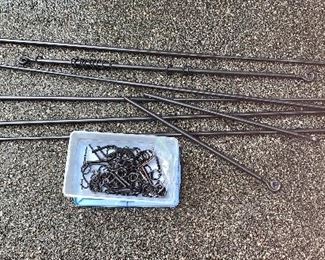 Item 462:  Wrought iron curtain rods:  $14
