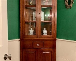 Item 343:  Corner cabinet - 33"l x 24"w x 82.5"h: $445