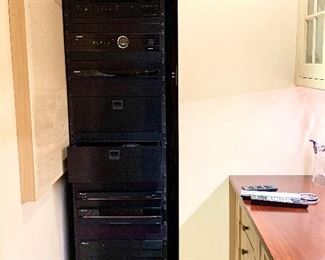 Item 442:  AV rack - 19.25"l x 20"w x 82.5"h:  $400