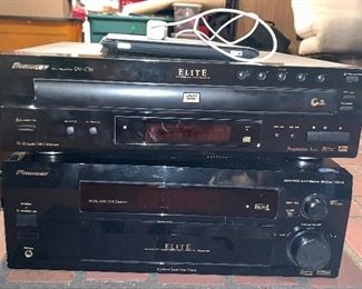 Item 486:  (2) Stereo Components:  a. Pioneer Elite DVD Player DV-C-36 ($75), b. Pioneer Elite VSX-41 ($75)