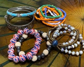 Item 459:  Lot of assorted bracelets:  $12