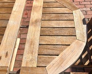 Yes! Same table! Power-washed! What an amazing difference!