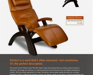 Human touch perfect chair Zero gravity leather recliner 