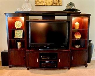 Lighted TV stand flatScreen TV Sony bravo