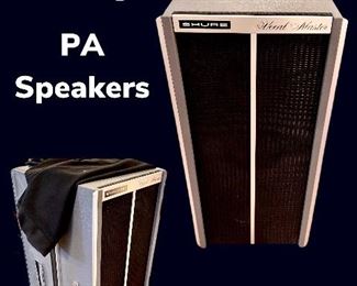 PA speakers