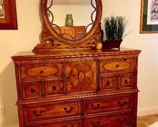 Dresser with mirror