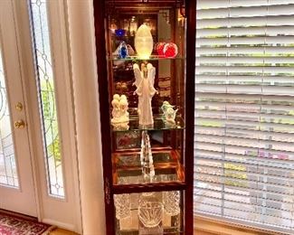 Curio cabinet lights display case