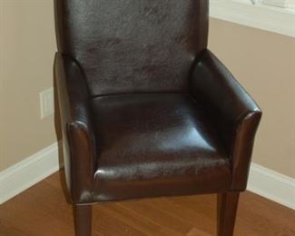 Straight back chair