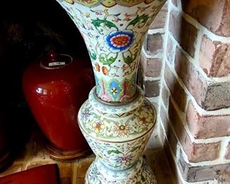 Item # L-19    Pair of Chinese Vases