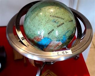 Item L-82   Small Globe w/ Stone Inserts