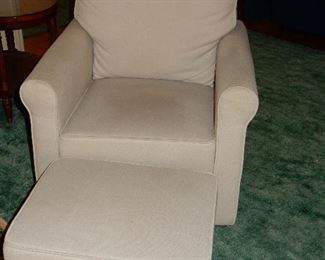 Swivel rocker with ottoman