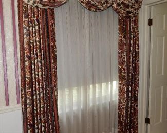 Matching Draperies for the bedspread - sold in set