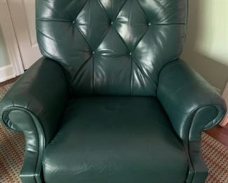 Leather recliner