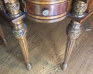 Inlaid World Map Mahogany Desk
Maitland Smith 
72" W x 39" D x 30.5" H
