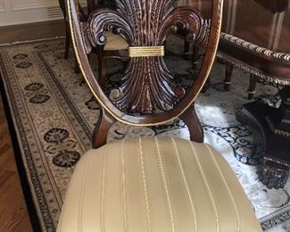 Savoy Collection Dining Table - Century Furniture
Fleur De Lis Parcel Gilt Splat Back Farrington Chairs
