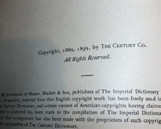 Antique The Century Dictionary And Cyclopedia Set 1889