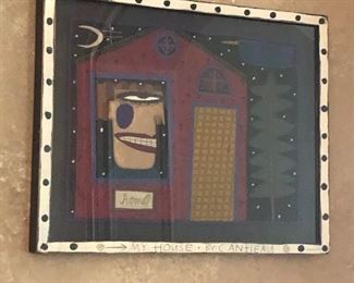 "My House" by Chris Roberts-Antieau
Framed Fabric Artwork
