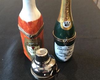 Limoges Peint Main Scotch
Limoges Champagne Bottle by Pierre Arquie
