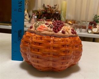 Covered Pumpkin Bowl $10.00