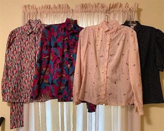 4 Vintage Blouses these are small sizes $20.00