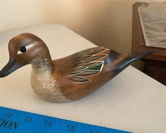 Wild Life With Wood Signed Duck $12.00