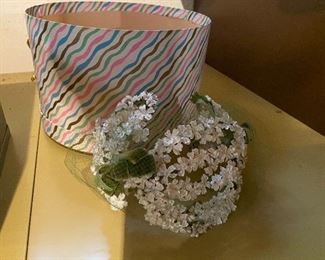 Flower Hat with Box $10.00