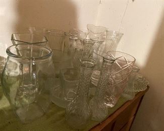 All Glass Vases $28.00