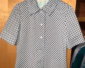 Vintage Polka Dot Shirt Size Small $5.00