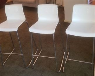 3 modern midcentury style barstools